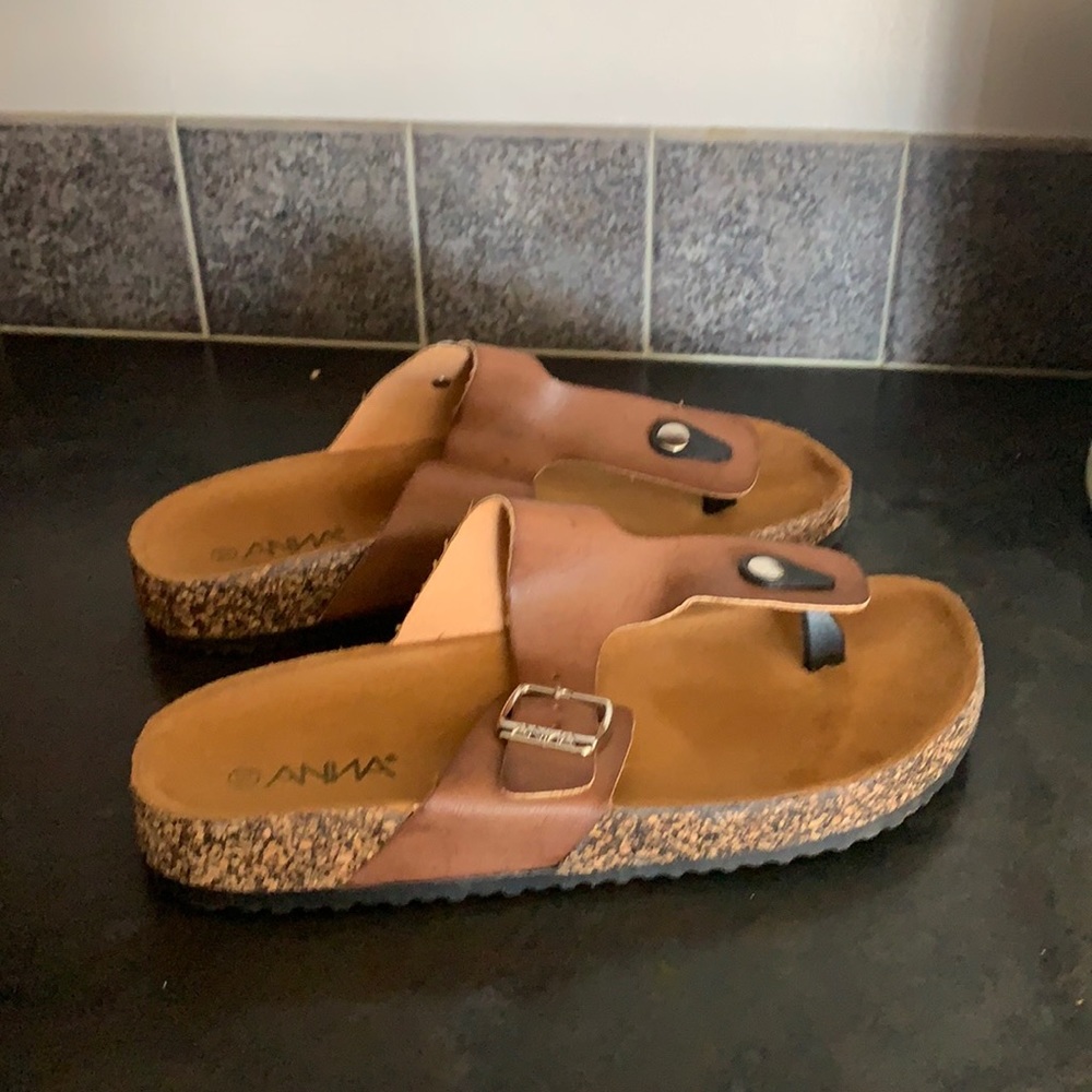 Tan sandals